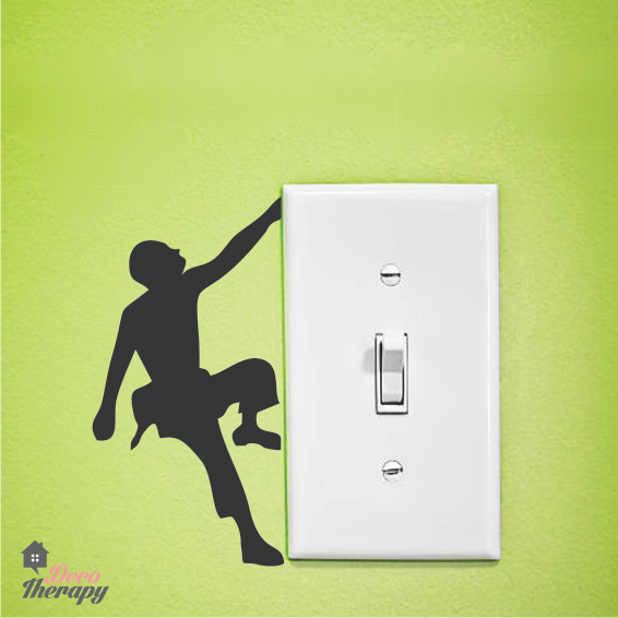 Light Switch 16 Jimmy Climb Wall Sticker