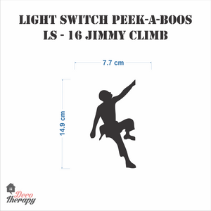 Light Switch 16 Jimmy Climb Wall Sticker