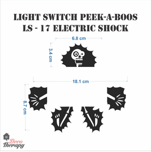 Light Switch 17 Electric Shock Wall Sticker