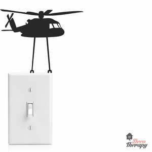 Light Switch 20 Helicopter Wall Sticker