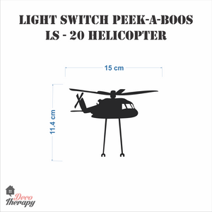 Light Switch 20 Helicopter Wall Sticker