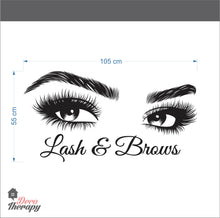 Load image into Gallery viewer, Lash &amp; Brows Wall Sticker