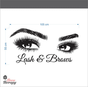 Lash & Brows Wall Sticker