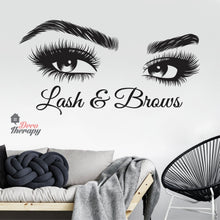 Load image into Gallery viewer, Lash &amp; Brows Wall Sticker