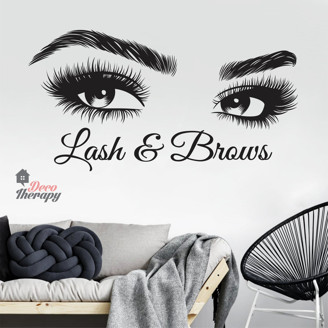 Lash & Brows Wall Sticker