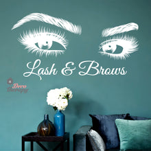 Load image into Gallery viewer, Lash &amp; Brows Wall Sticker