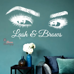 Lash & Brows Wall Sticker