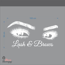 Load image into Gallery viewer, Lash &amp; Brows Wall Sticker