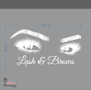 Lash & Brows Wall Sticker