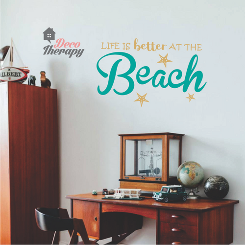 Life Is Better At The Beach Wall Sticker