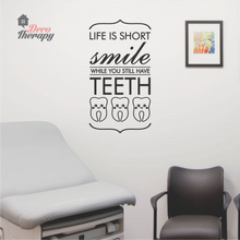 Load image into Gallery viewer, Life Is Short Smile Wall Sticker