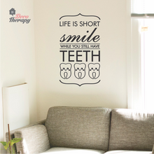 Load image into Gallery viewer, Life Is Short Smile Wall Sticker