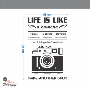 Life Is Like A Camera V2 Wall Sticker