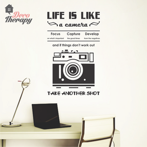 Life Is Like A Camera V2 Wall Sticker
