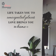 Load image into Gallery viewer, Life Takes You Places Love Brings You Home Wall Sticker