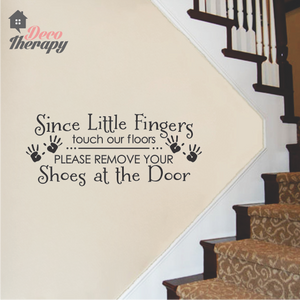 Little Fingers Touch Our Floor Wall Sticker