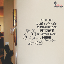 Load image into Gallery viewer, Little Hands Touch Our Floor V3 Wall Sticker