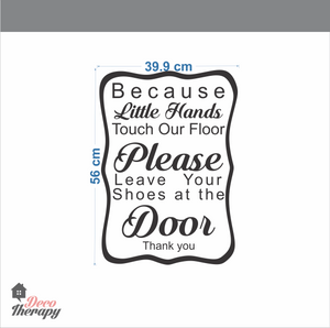 Little Hands Touch Our Floor V2 Wall Sticker