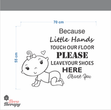 Load image into Gallery viewer, Little Hands Touch Our Floor V3 Wall Sticker