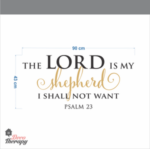 Lord Is My Shepherd I Shall Not Want Wall Sticker