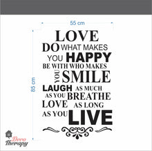 Load image into Gallery viewer, Love Do What Makes You Happy Wall Sticker