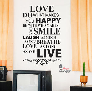 Love Do What Makes You Happy Wall Sticker