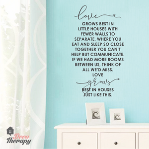 Love Grows Best V2 Wall Sticker