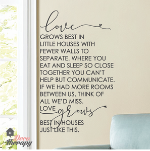 Love Grows Best V2 Wall Sticker