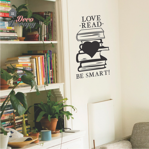 Love Read Be Smart Wall Sticker