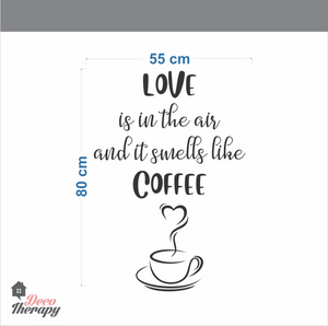 Love Smells Like Coffee V2 Wall Sticker