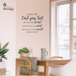 Love The Lord Your God Wall Sticker V1