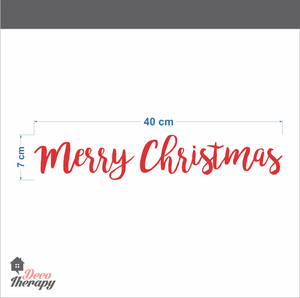 Merry Christmas On Door V2 Wall Sticker