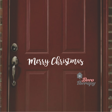 Load image into Gallery viewer, Merry Christmas On Door V2 Wall Sticker