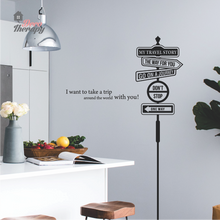 Load image into Gallery viewer, My Travel Story Sign Post Wall Sticker