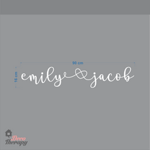 Load image into Gallery viewer, Customized Name Couple Design Wall Sticker