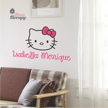 Load image into Gallery viewer, Customized Name Hello Kitty Design Wall Sticker