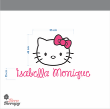 Load image into Gallery viewer, Customized Name Hello Kitty Design Wall Sticker