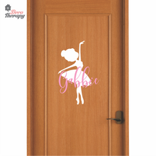 Load image into Gallery viewer, Customized Name Ballerina Design Wall Sticker