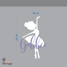 Load image into Gallery viewer, Customized Name Ballerina Design Wall Sticker