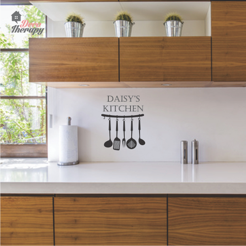 Customized Name Kitchen Design Wall Sticker