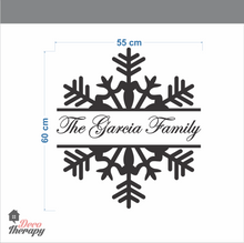 Load image into Gallery viewer, Customized Name Snowflake Design Wall Sticker