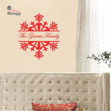 Load image into Gallery viewer, Customized Name Snowflake Design Wall Sticker
