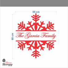 Load image into Gallery viewer, Customized Name Snowflake Design Wall Sticker