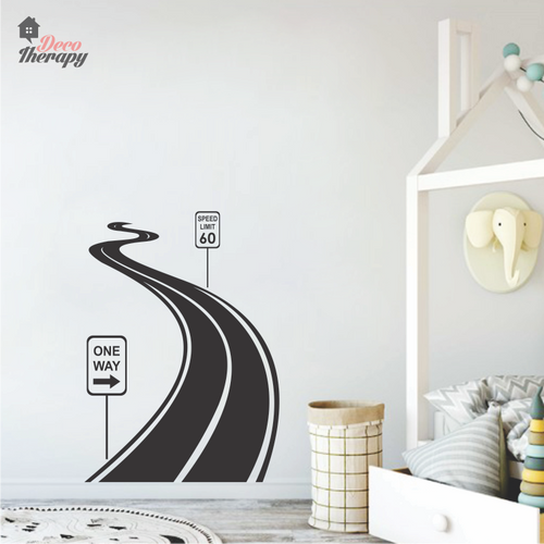 One Way Road Wall Sticker