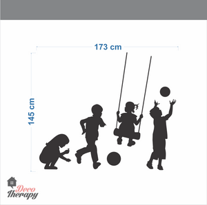 Playing Kids Wall Sticker