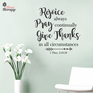 Rejoice Always V1 Wall Sticker