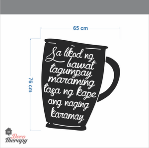 Sa Likod Ng Bawat Tagumpay - Cup Wall Sticker