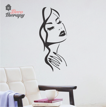 Load image into Gallery viewer, Salon Woman Manicure Wall Sticker