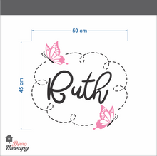 Load image into Gallery viewer, Customized Name Scarlett With Butterflies Design Wall Sticker