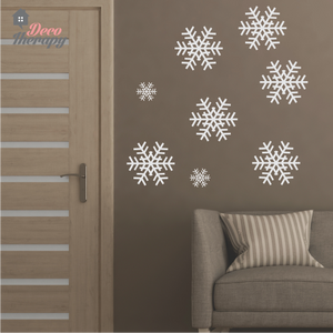 Christmas Snowflakes V2 Wall Sticker